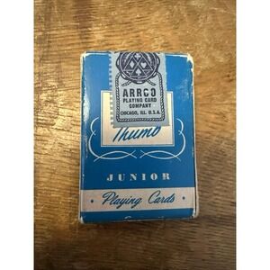 Arrco Tom Thumb Junior Deck Playing Cards Blue Box New Sealed!